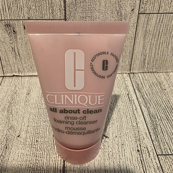 Clinique Other - Clinique Pink All About Clean Rinse-Off Foaming Cleanser